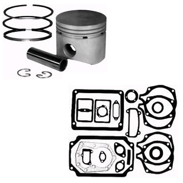Aic Replacement Parts Engine Rebuild Kit fits Kohler All K301 Std Piston w/ Gaskets fits Kohler 12HP 040995-GSKT - main